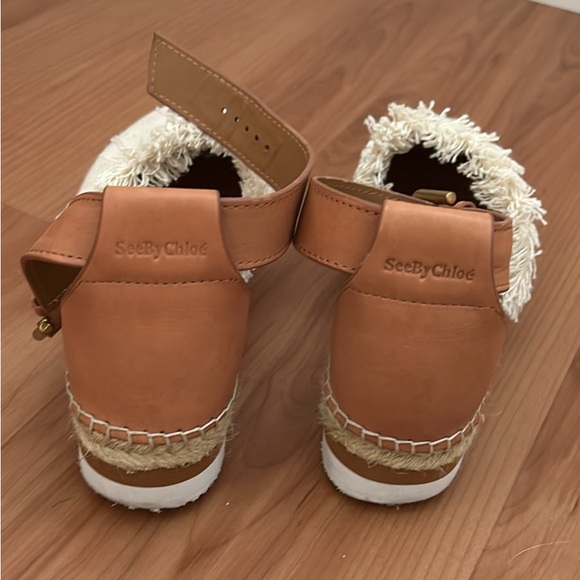 See by Chloe Glyn flat espadrilles white canvas - Picture 3 of 6